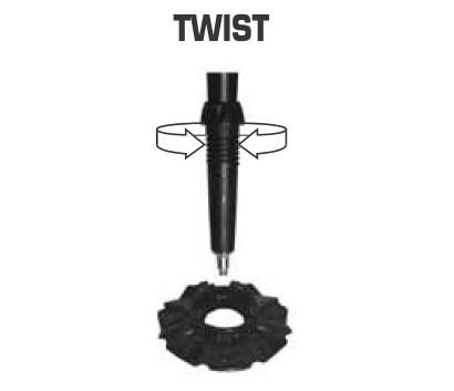 B&acirc;tons TSL: pointes Twist